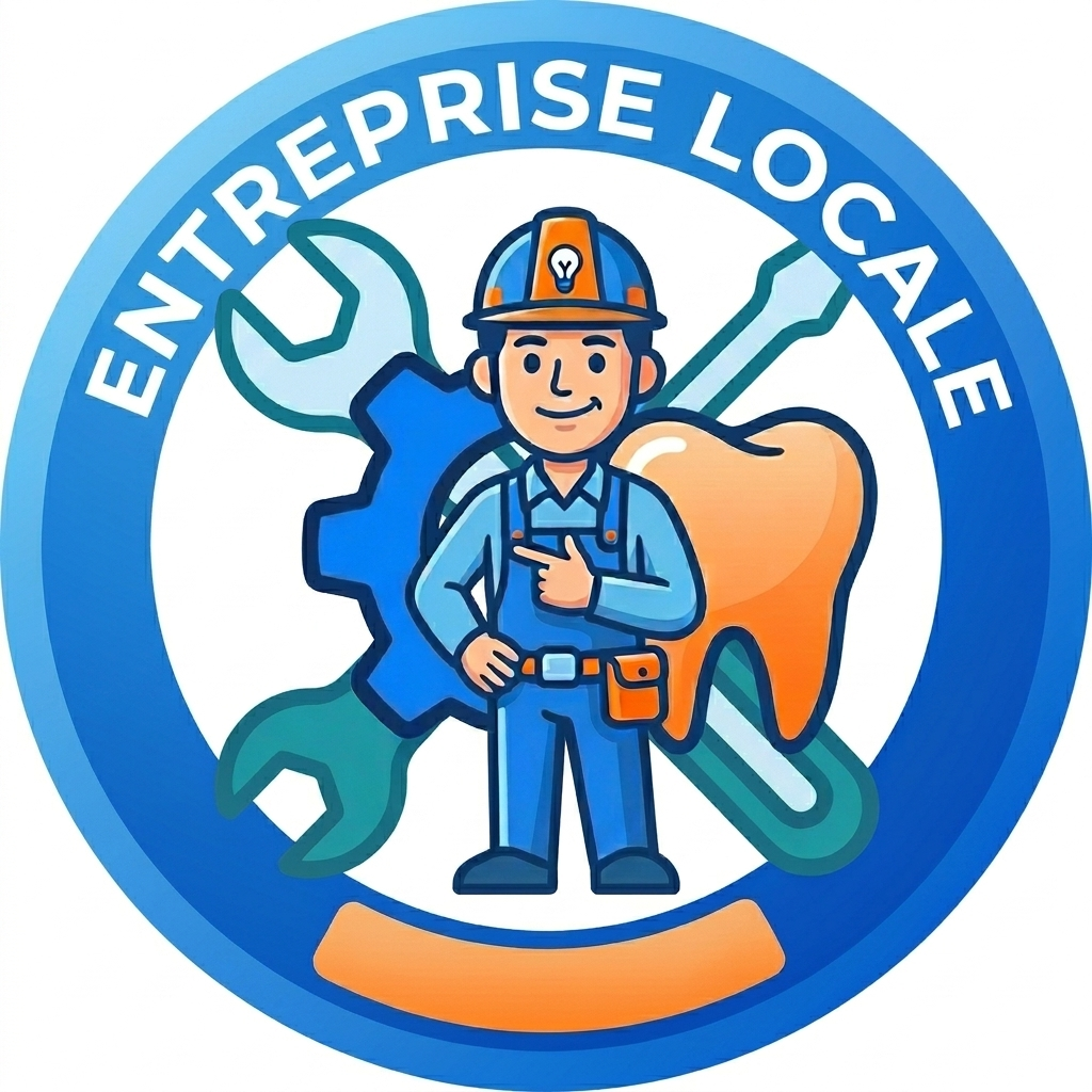 Badge Entreprise Locale - psdentaire, spécialiste de la vente , l'installation et la maintenance dentaire de proximité