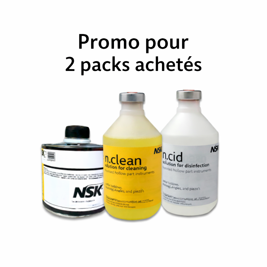 2 Packs consommables icare+ solutions de nettoyage n.clean, n.cid, huile de maintenance